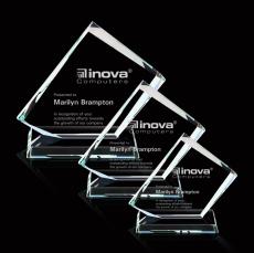 Atkins Starfire Rectangle Crystal Trophy - Crystal Trophies