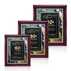 Barbosa Meredith Plaque - Rosewood Finish - Wall Plaque Awards