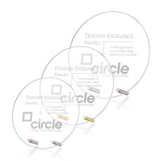 Manning Circle Crystal Trophy - Crystal Trophies