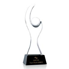 Aldridge Globe Crystal Trophy - Crystal Trophies