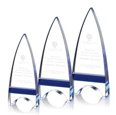 Pearce Blue Peaks Crystal Trophy - Crystal Trophies