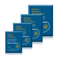 Redmond Plaque - Blue - Glass Trophies