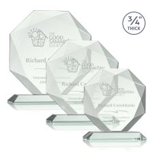 Gregory Jade Polygon Glass Trophy - Glass Trophies