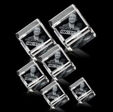 Potter Cube 3D Square / Cube Crystal Trophy - Glass Trophies