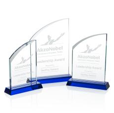 Phillips Blue Peaks Crystal Trophy - Crystal Trophies