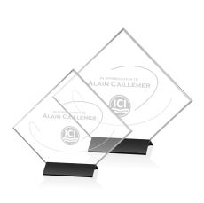 Prater Black Crystal Trophy - Crystal Trophies
