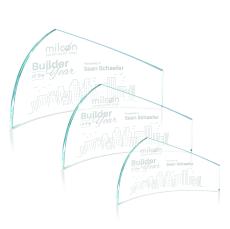 Chang Crescent Crystal Trophy - Crystal Trophies