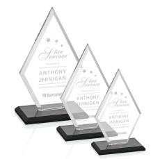 Spicer Black Crystal Trophy - Crystal Trophies