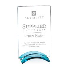 Langston Rectangle Crystal Trophy - Crystal Trophies