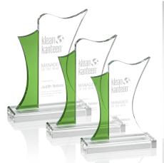 Leslie Green Unique Crystal Trophy - Crystal Trophies