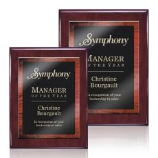 Garner Meredith Plaque - Rosewood/Red - Wall Plaque Awards