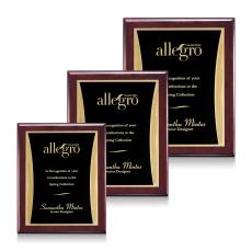 Showtime Meredith Plaque - Rosewood/Black - Wall Plaque Awards