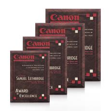 Russo Plaque - Brown - Glass Trophies