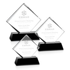 Elkins Black Crystal Trophy - Crystal Trophies