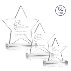 Ibarra Star Clear Crystal Trophy - Trophies