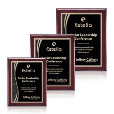 Enriquez Meredith Plaque - Rosewood/Black - Wall Plaque Awards