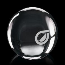 Optical Sphere Globe Crystal Trophy - Crystal Globe Awards