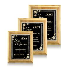 Murdock Bamboo Plaque - Black - Wall Plaque Awards