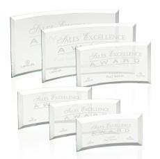 Schmidt Jade Crescent Glass Trophy - Glass Trophies