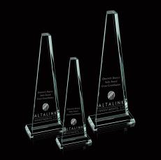 Driscoll Jade Towers Glass Trophy - Glass Trophies