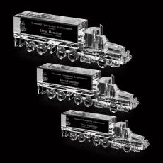 Big Rig Unique Crystal Trophy - Crystal Trophies