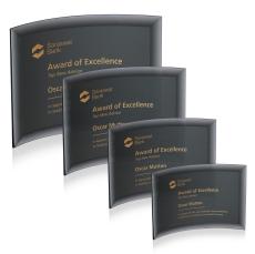 Carranza Black Crescent Crystal Trophy - Crystal Trophies