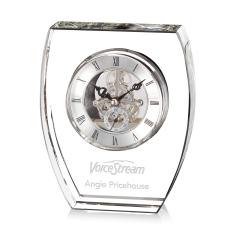 Grant Clock - Silver - Crystal Clocks