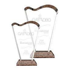 Gaines Unique Crystal Trophy - Crystal Trophies