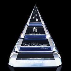 Andrade Pyramid Crystal Trophy - Crystal Trophies