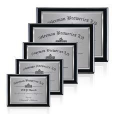Half-Tone Meredith Plaque - Black Finish - Wall Plaque Awards