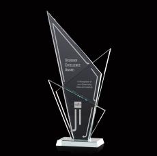 Ahmed Grey Peaks Crystal Trophy - Crystal Trophies