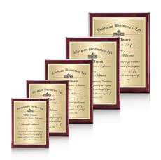Half-Tone Meredith Plaque - Rosewood Finish - Wall Plaque Awards
