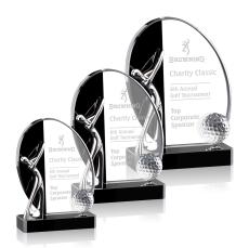 Crystal Golf Trophies