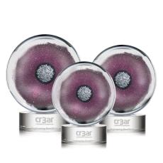 Steward Clear Circle Glass Trophy - Glass Trophies