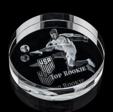 Corbin Paperweight 3D - Crystal Trophies