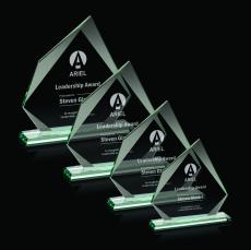 Hoang Jade Peaks Glass Trophy - Glass Trophies
