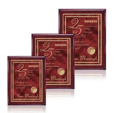 Shepherd Meredith Plaque - Rosewood/Red - Wall Plaque Awards