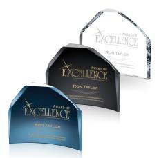 Carbajal Crescent Crystal Trophy - Crystal Trophies