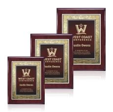 Jiang Meredith Plaque - Rosewood/Burgundy - Wall Plaque Awards