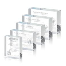 Schuster Rectangle Crystal Trophy - Crystal Trophies
