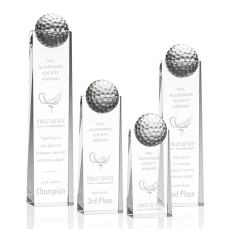 Marks Golf Towers Crystal Trophy - Crystal Golf Trophies