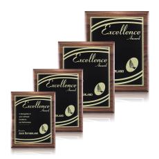 Puckett Otero - Walnut/Black - Wall Plaque Awards