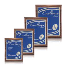 Puckett Otero - Walnut/Blue - Wall Plaque Awards