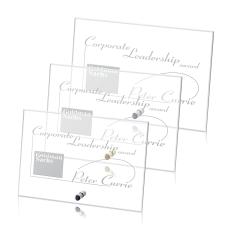 Manning Horizontal Rectangle Crystal Trophy - Crystal Trophies