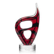 Eckert Flame Glass Trophy - Glass Trophies