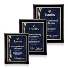 Enriquez Stark - Black/Blue - Wall Plaque Awards