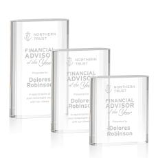 Downey Rectangle Crystal Trophy - Crystal Trophies