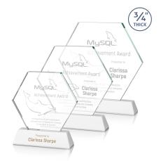 Colvin Fagan Polygon Crystal Trophy - Crystal Trophies
