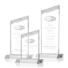 Bowden Clear Peaks Crystal Trophy - Crystal Trophies