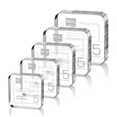 Walls Square / Cube Crystal Trophy - Crystal Trophies